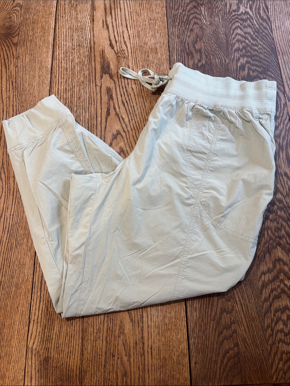 CALIA by Carrie Underwood Cream Drawstring Track Joggers